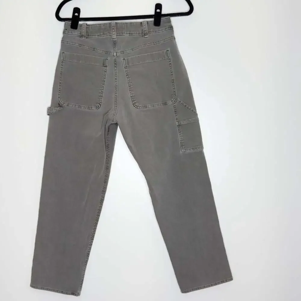Abercrombie & Fitch Carpenter Stretch Workwear Jeans Grey